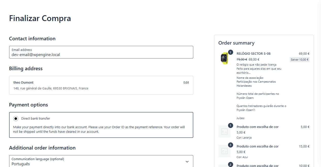 Dezelfde workflow voor Afrekenen