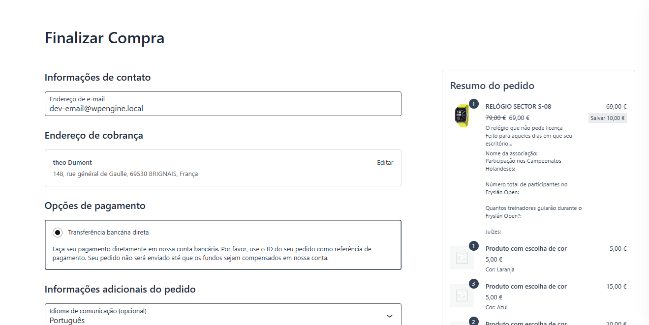 Pago completamente traducido