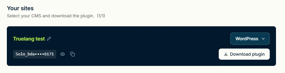 truelang.io'dan lisansını al