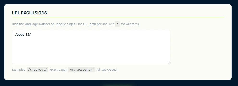 Tu peux même exclure le widget de certaines pages de ton choix.